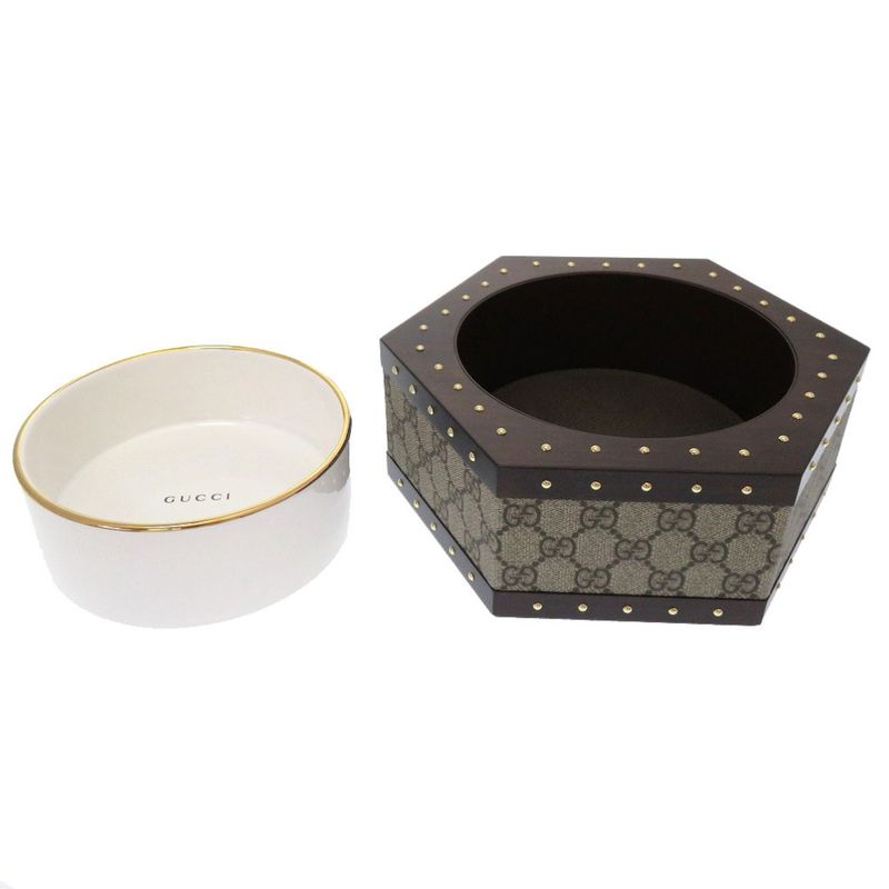 Gucci Hexagon GG Pet Bowl 697406