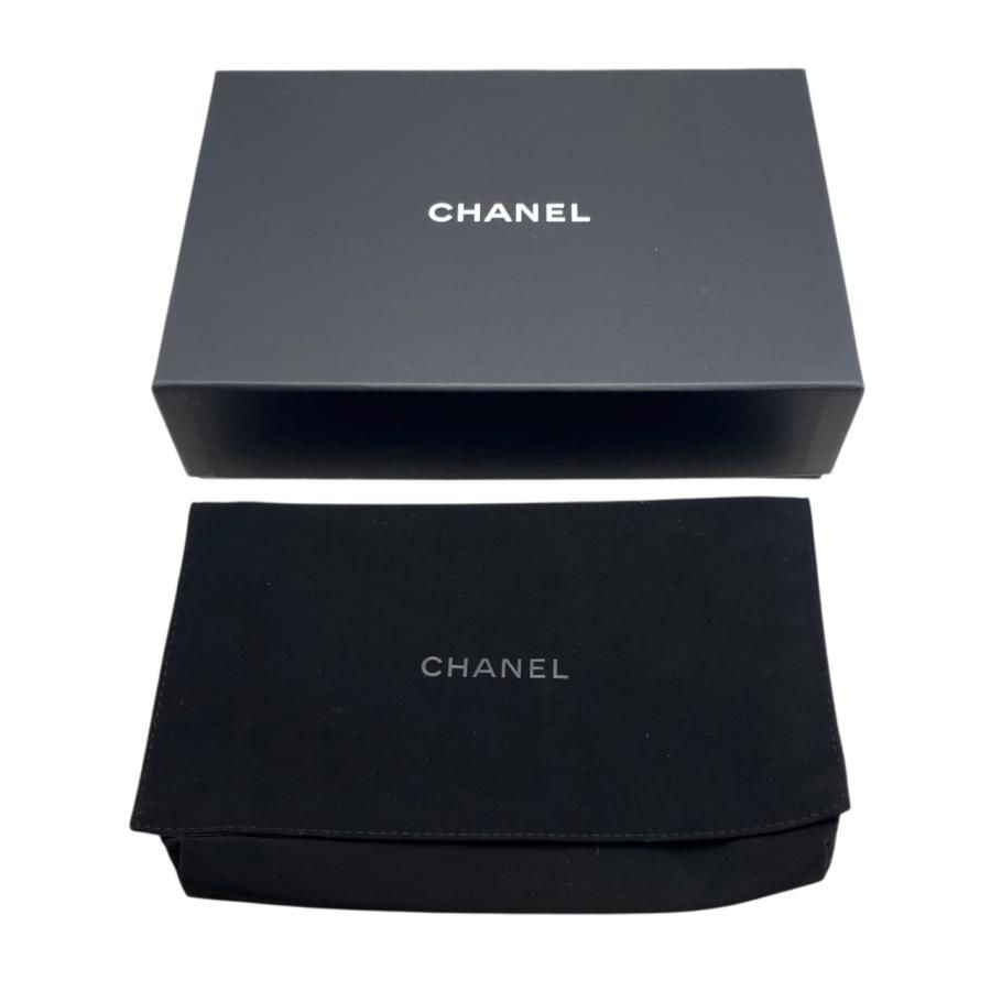 Chanel Shoulder Bag Ribbon Chain Wallet Matelasse Lambskin Coco Mark Pearly