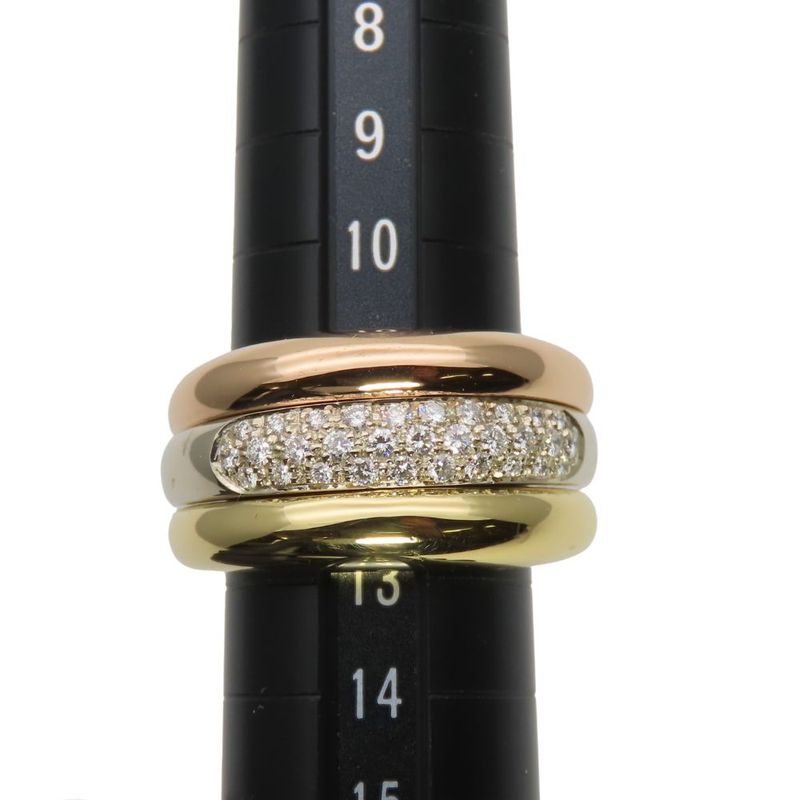 Cartier Ring Mobilis 52 18K Pink Gold 18K Yellow Gold 18K White Gold Approx