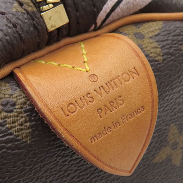 Louis Vuitton Handbag Speedy 30 Monogram Canvas Monogram Bay Gold Hardware