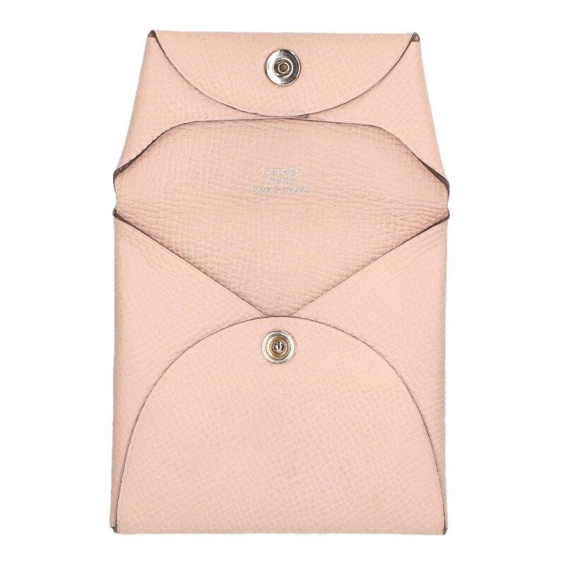 Hermes Bastia C Engraved Epson Leather Coin Case Women