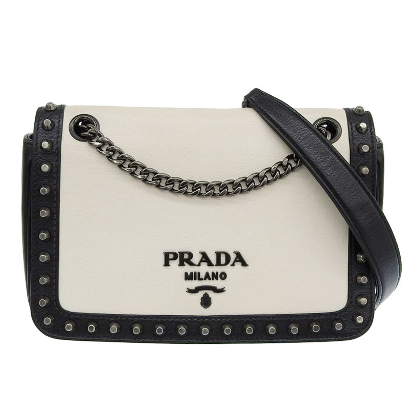 Prada Studded Chain Shoulder Bag Shoulder Bag
