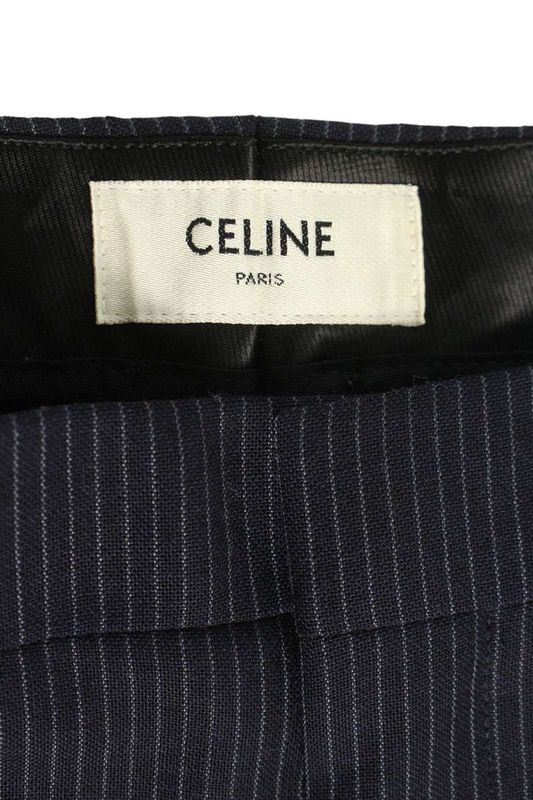 Celine 2p205961c Striped Wool Long Pants Men 36