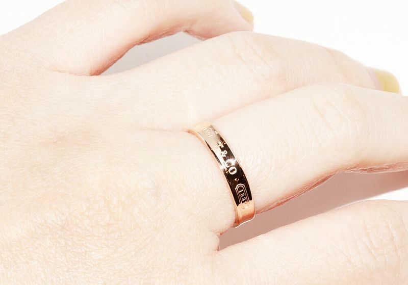 Tiffany & Co Ring 18K Pink Gold 1837 Narrow Ring Width 36mm (014in)