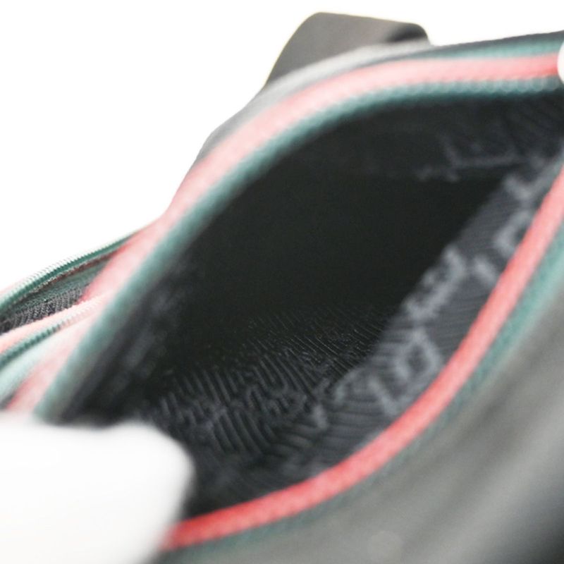 Gucci Body Bag Sherry Waist Pouch Black Canvas 88ka616