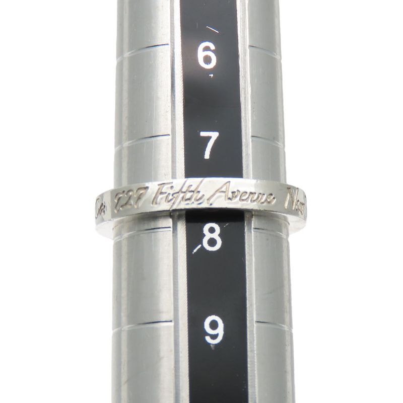 Tiffany & Co Ring - Ring Notes Narrow New York 925 Silver Approx 2.4g Silver