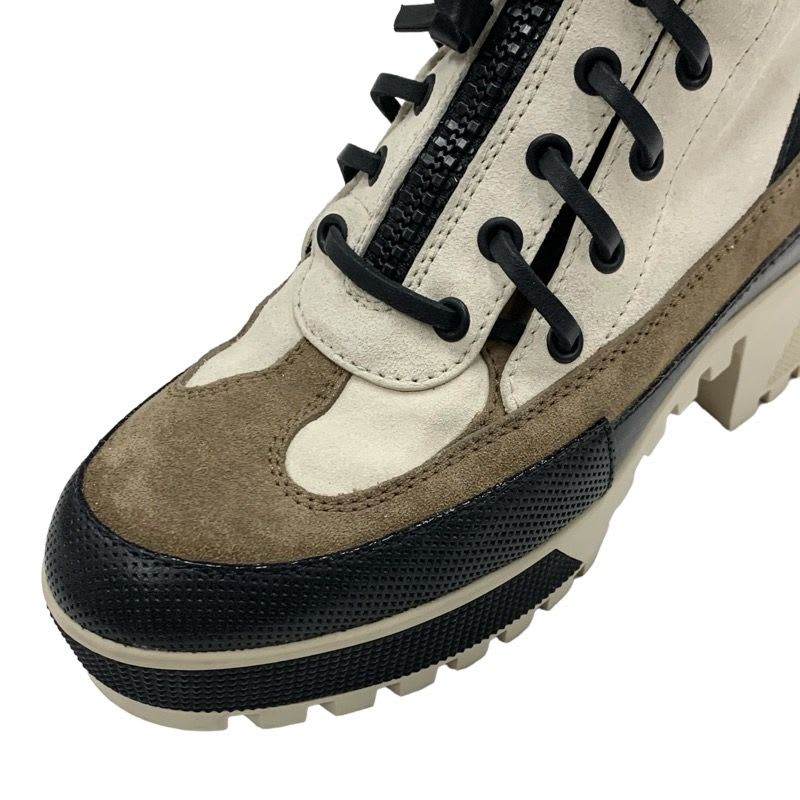 Louis Vuitton Laurie Line Monogram Boots Short Shoes Suede Leather Off