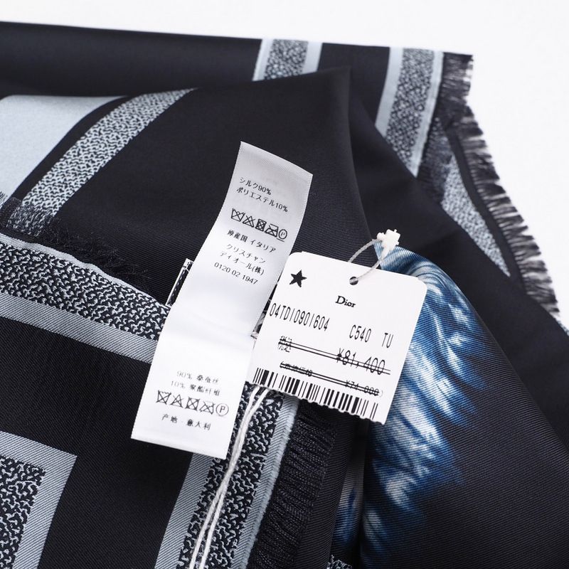 DIOR Scarf Tie Dye Motif Large Scarf Shawl Made In Italy 20241028