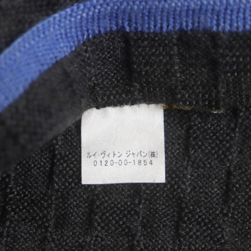 Louis Vuitton M70528 Echarpe Edge Logo Leather Patch Damier Silk X Cashmere X