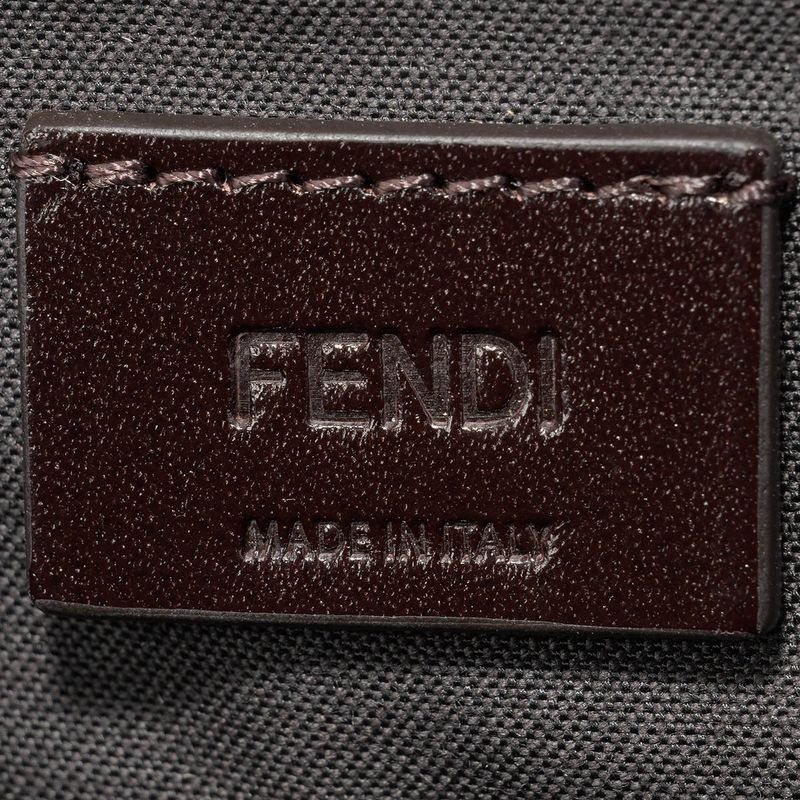 Fendi Shoulder Bag FF Logo Tobacco