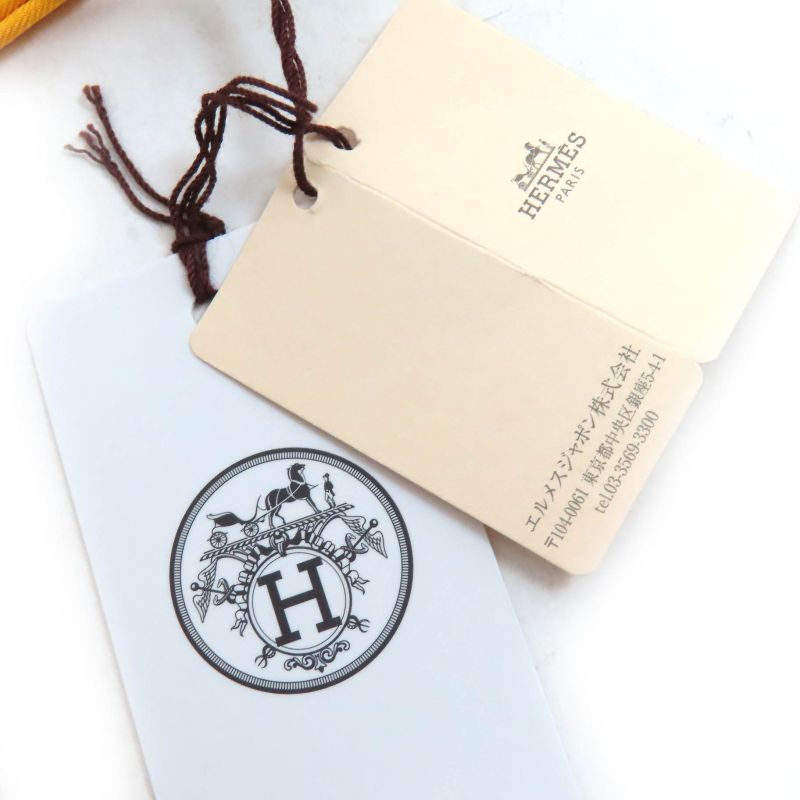 Hermes Rectangle Aloha Silk Jeanne Vif/green/orange Shawl Scarf With Box Made