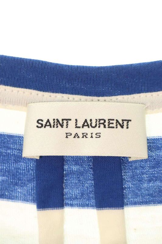 Saint Laurent Paris 343735 Y2e01 Striped Sleeveless Cut And Sewn Men's XS