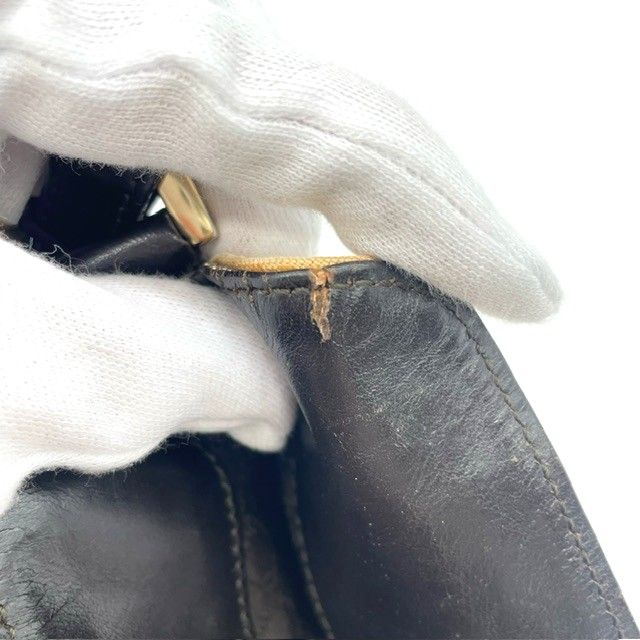 Gucci 001 4095 Handbag Shoulder Bag 2way Bamboo Sherry Line Beige Canvas