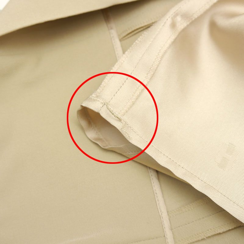 Hermes Tucked Pleated Skirt 38 Beige Hair Long Sold