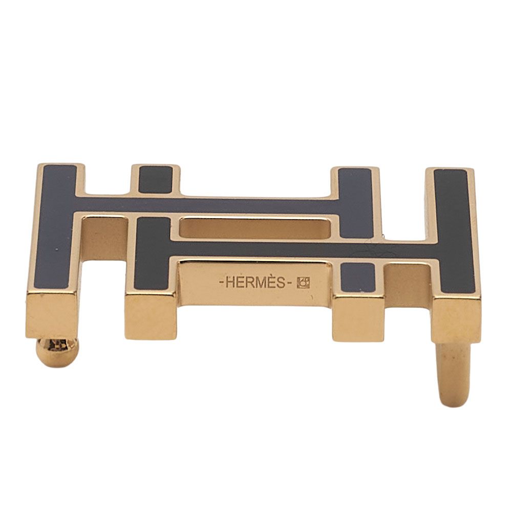 Hermes H O Carre Vosuift X Vaux Epson Belt Pink (gold Hardware) Belt Earring