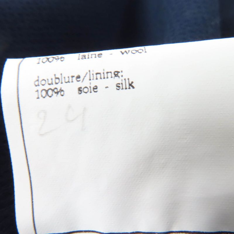 CHANEL Vintage 96P P06410v04616 100% Wool Coco Mark Button Jacket And Skirt