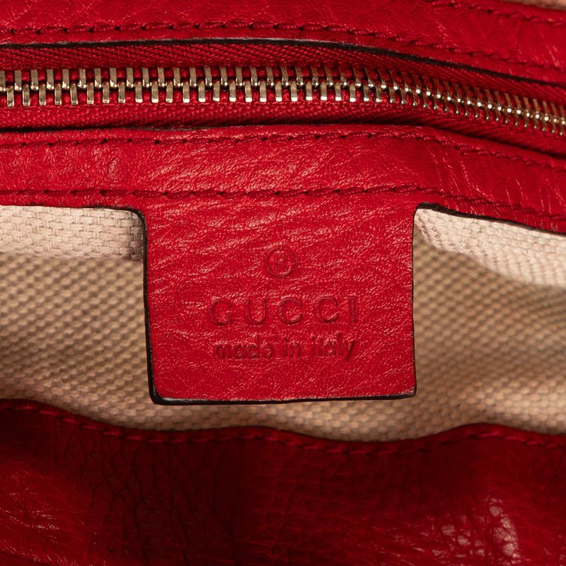 Gucci Soho Red Grain Leather A