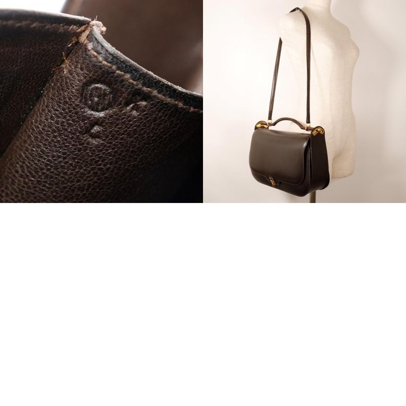 Hermes 2way Shoulder Vintage Box Calf Brown 00H Ladies Handbag