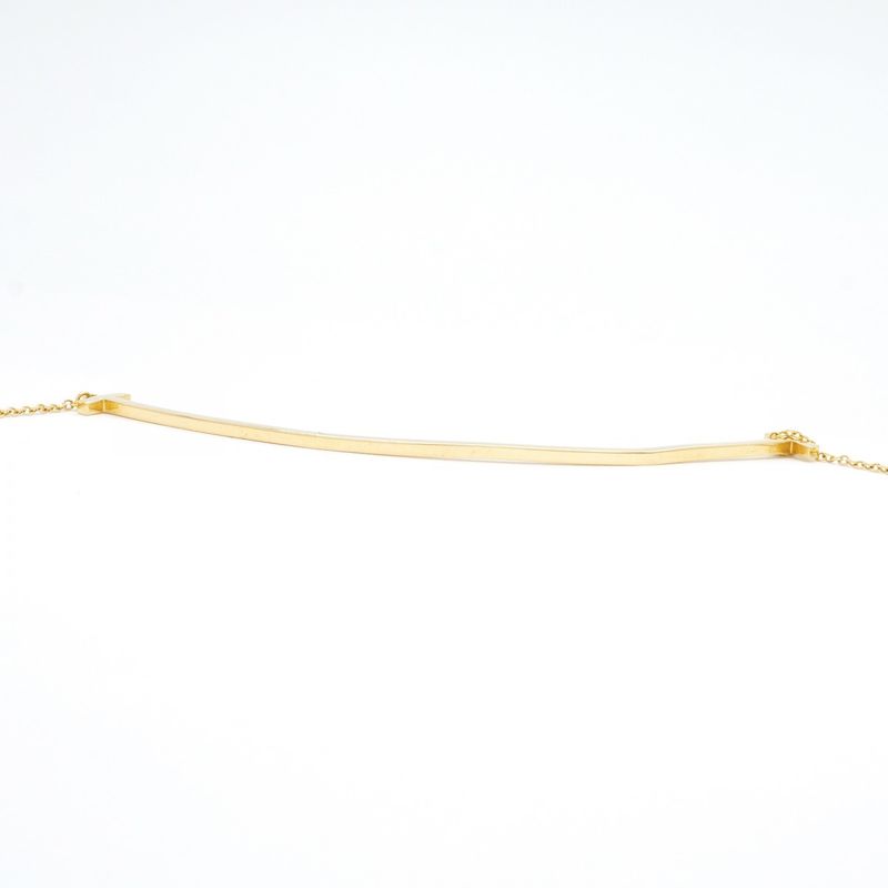 Tiffany & Co Necklace T-smile Large 18K Yellow Gold Yellow Gold Ladies