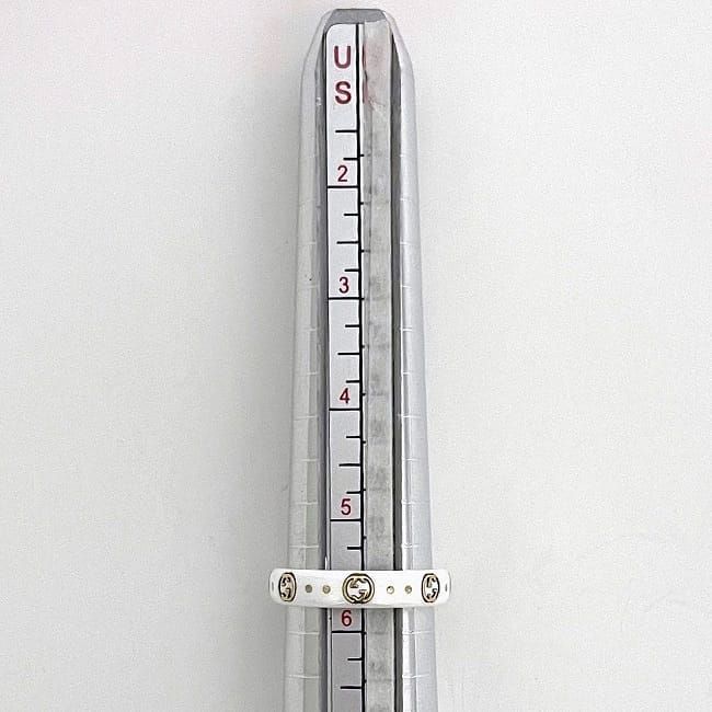 Gucci Icon Ring F22977 White Yellow Gold