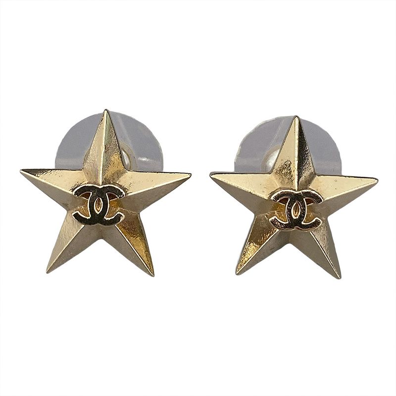 Chanel Star Coco Mark Earrings