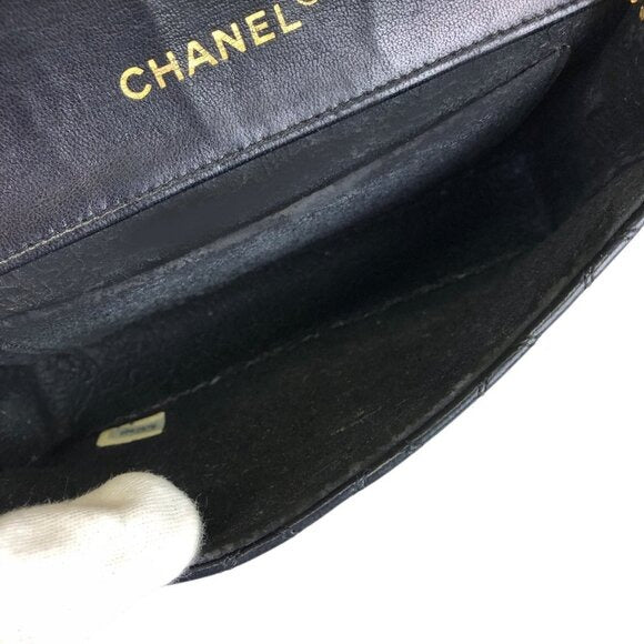 CHANEL 24K Vintage Single Flap Bag Large Coco Quilted Chain Shoulder Bag Purse
