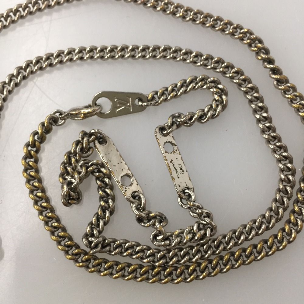 Louis Vuitton Necklace Plaque Monogram Eclipse Di1107