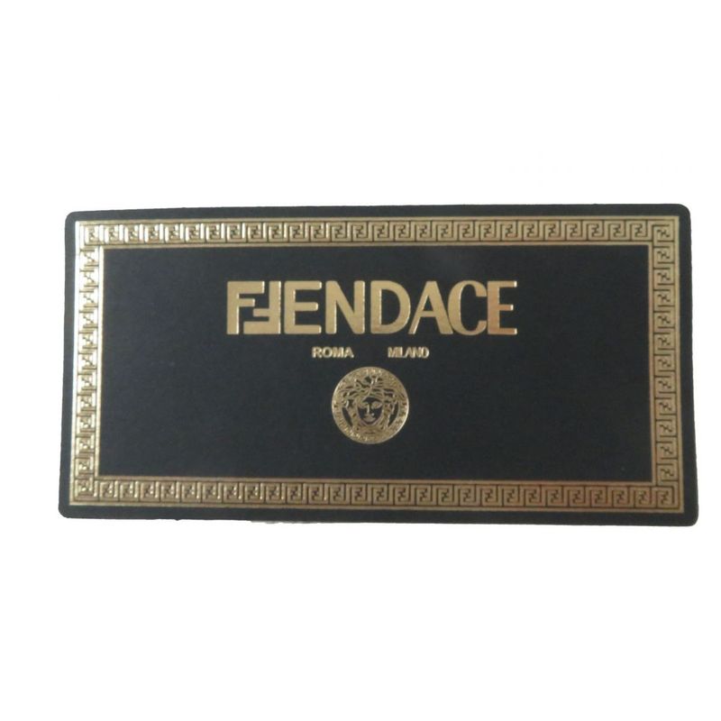 fendace Fendace Fendi X Versace Collaboration 8br801 Leather X Brooch 2WAY