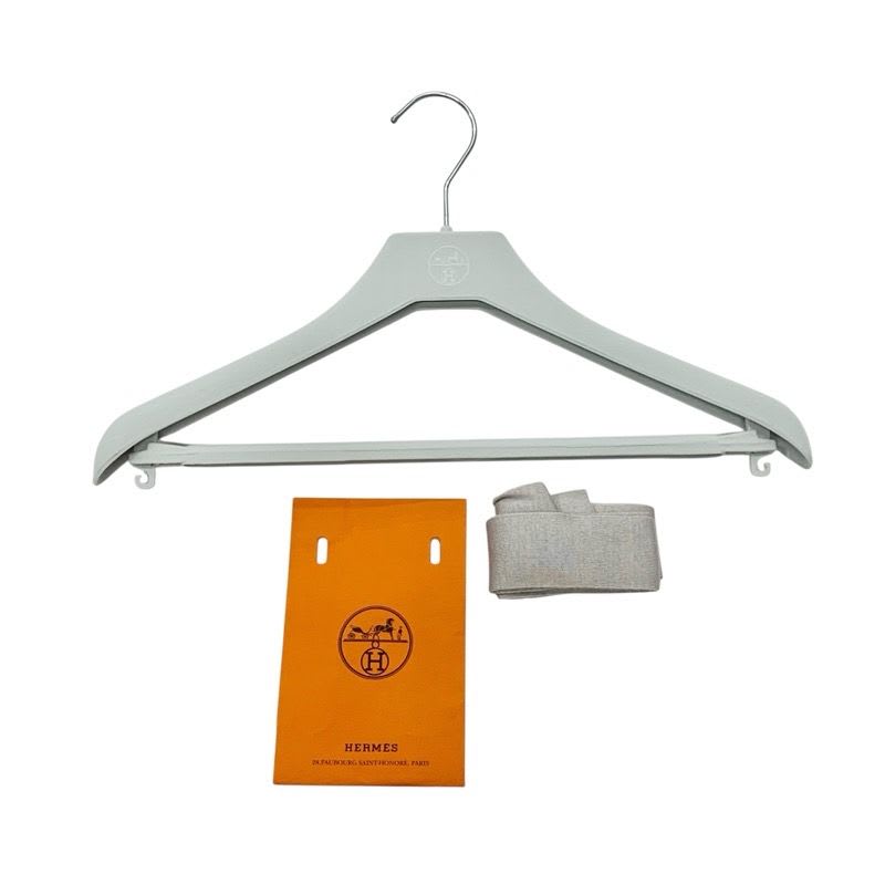 Hermes Outerwear Silk Gray Brown Cardigan Twill Rail Armor Etriers Belt