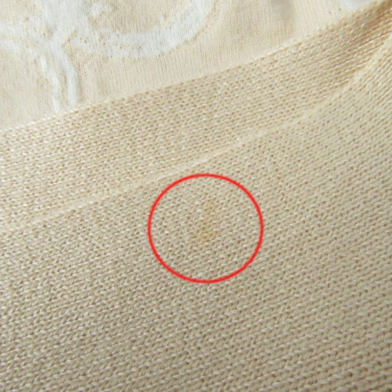 Hermes 22SS 2e4607dz 100% Cotton Short Sleeve T-shirt Top Beige 36 Made In