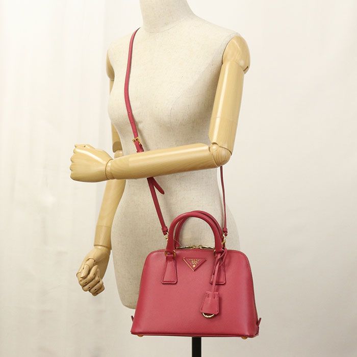 Prada 2WAY Saffiano Leather Bl0838 Handbag Leather Women