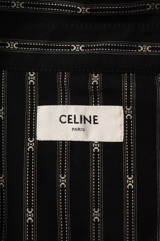 Celine 25SS 2t3610s48 Triomphe Western Long Sleeve Shirt Men's L