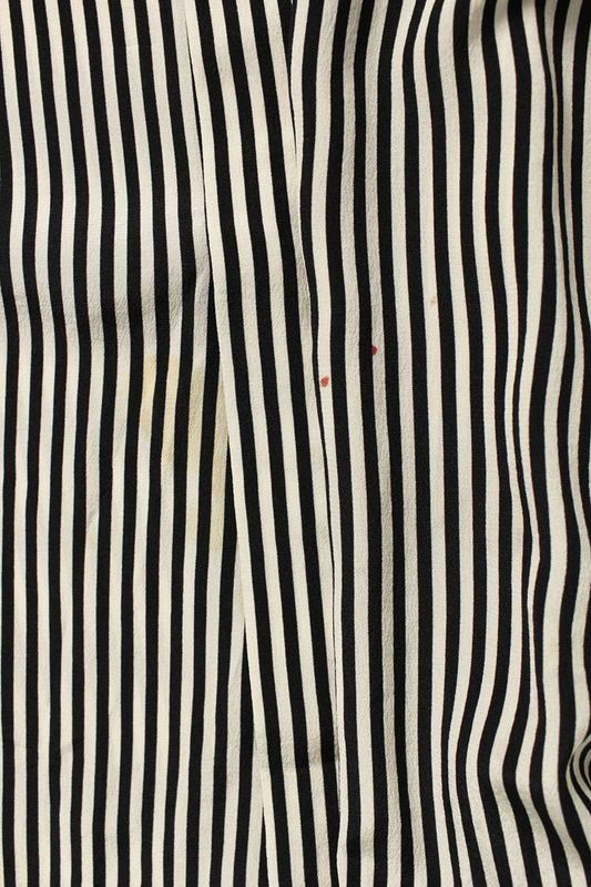 Saint Laurent Paris 680495 Y2e11 Striped Silk Long Sleeve Shirt Men 38