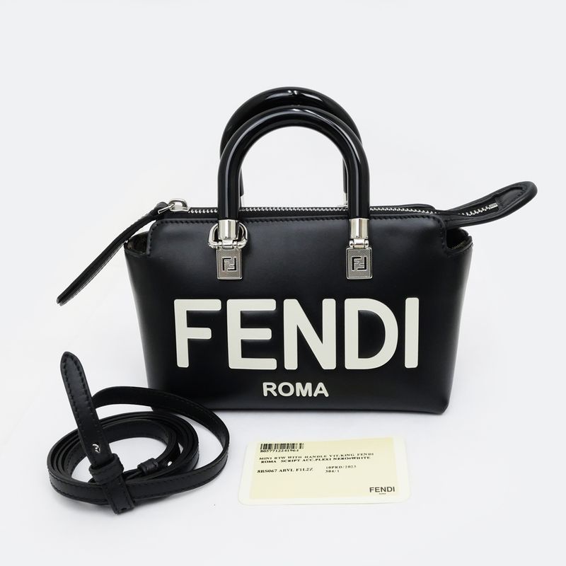 Fendi By The Way Mini 8bs067 ABVL F1l2z Black Hand Shoulder Bag 2way