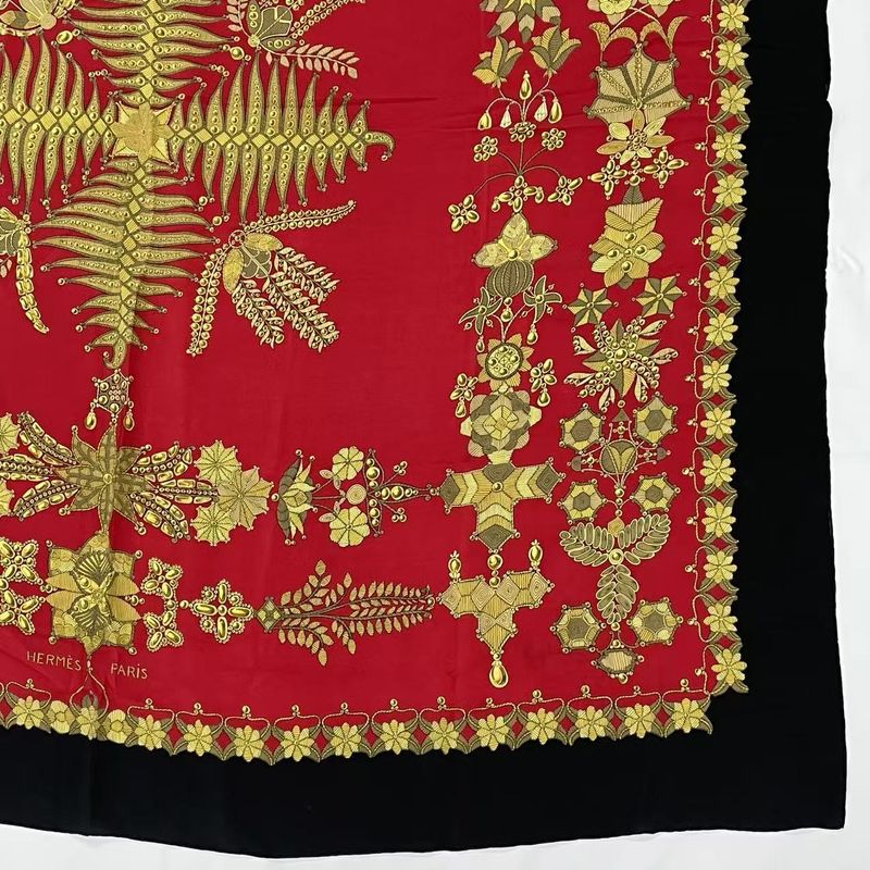Hermes Extra-large Carre 140 Scarf Silk Scheherazade Red
