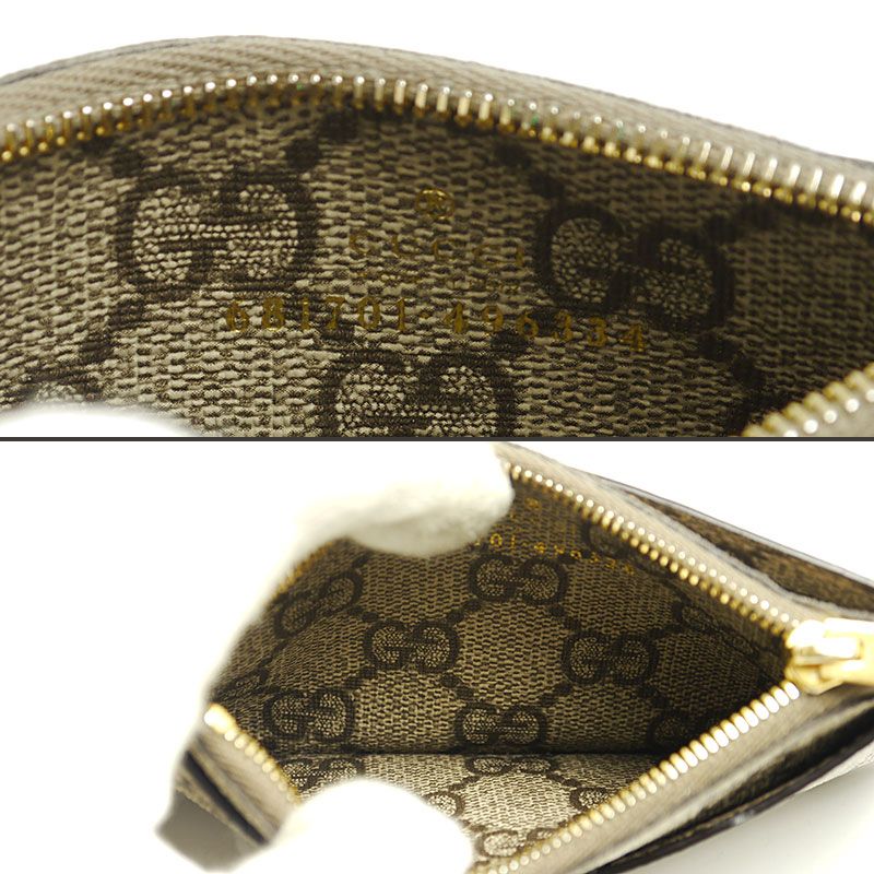 Gucci X Balenciaga Gucci X Balenciaga Zip Card Case 681701 GG Supreme Coin