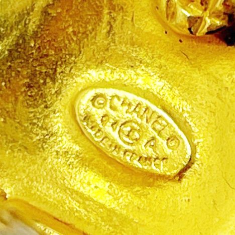 Chanel GP Coco Mark Round Earrings Gold 306153 Earrings