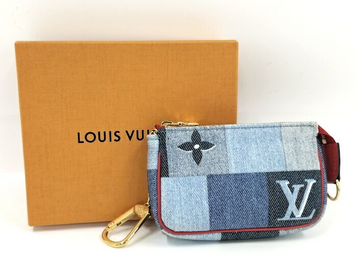 Louis Vuitton Micro Pochette Accessoire Pouch Monogram Denim Multicolor M68760