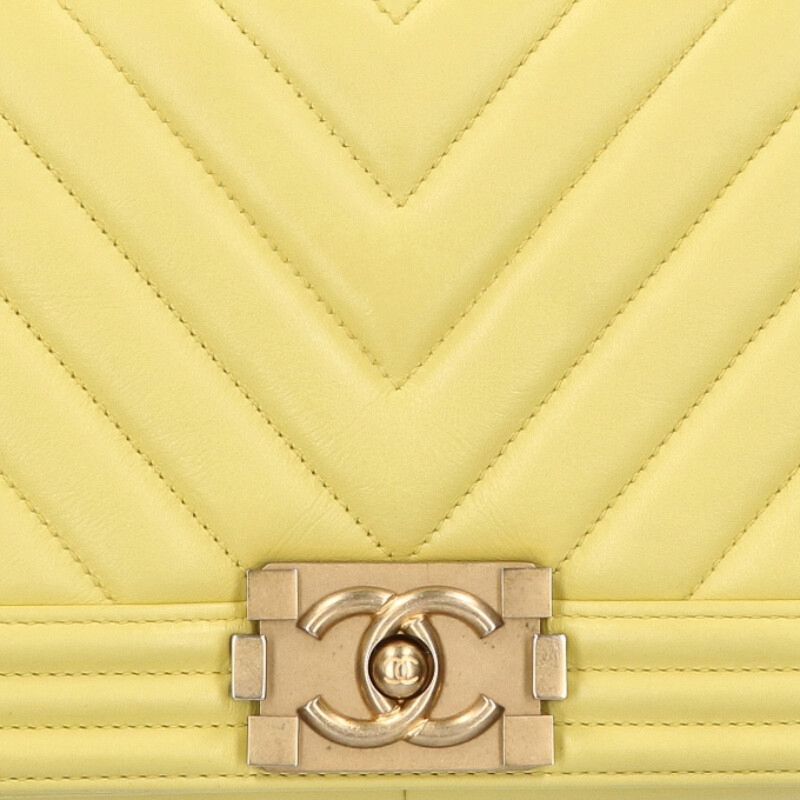 Chanel Boy Chanel 25 Calfskin Chevron Shoulder Bag For Men