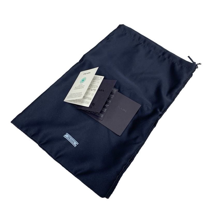 Prada Loafers Leather Shoes Patent Beige Triangle Logo