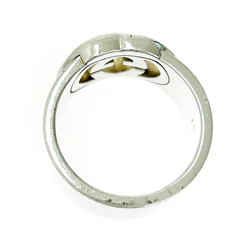 Gucci Silver Interlocking G Wide Ring 10.0g 925 Engraved 365503 Ring