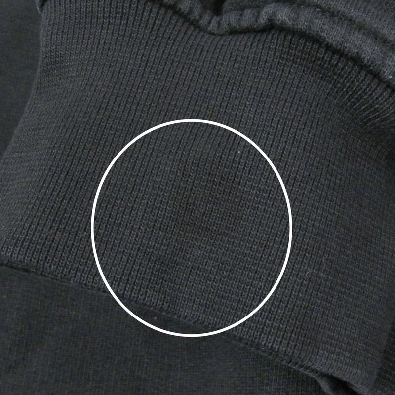 Balenciaga 17AW 485994 100% Cotton Homme Embroidery Oversized Sweatshirt Black