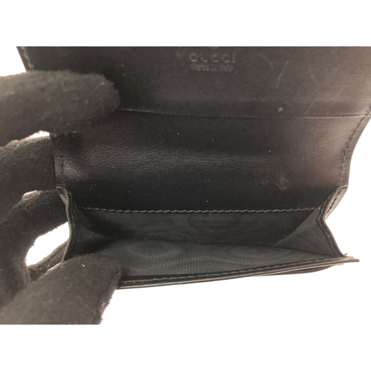Gucci Unisex Card Case Business Card Holder Ggmarmont Leather 665453
