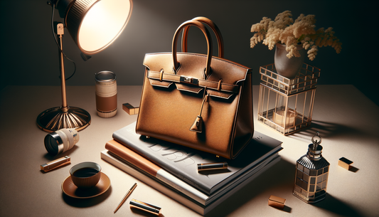 Elegant Hermès Birkin Bag, luxury fashion product photography