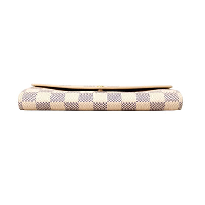 Louis Vuitton Wallet Damier Azur Portefeuille Sarah White — view 2