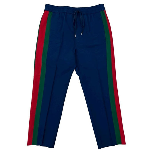 Gucci Sherry Line Wool Mohair Pants Slacks Bottoms Size 44 Navy 27543