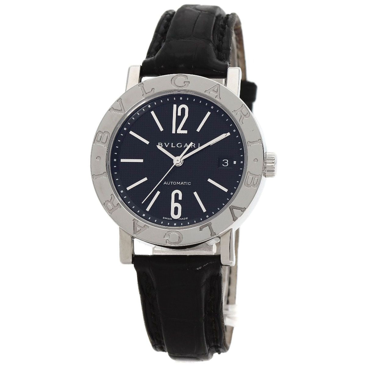 Bvlgari Watch SS Leather