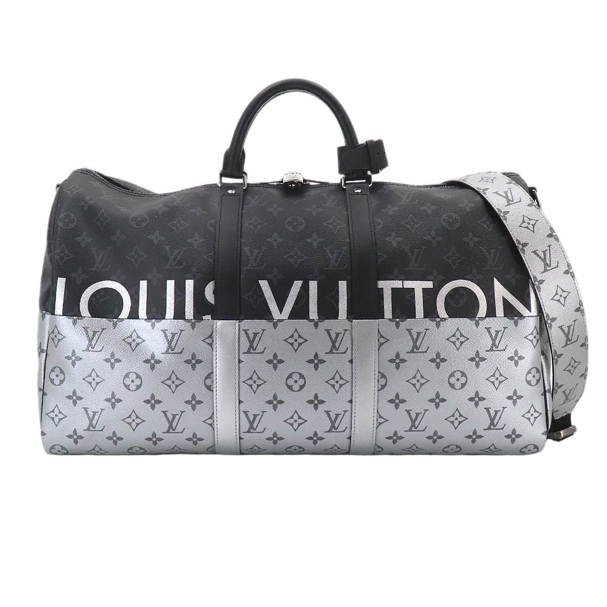 Louis Vuitton Monogram Eclipse Split Keepall Bandouliere 50 2-Way
