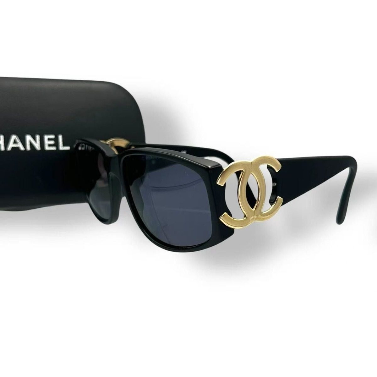 Chanel Sunglasses CC Logo Black Eyewear