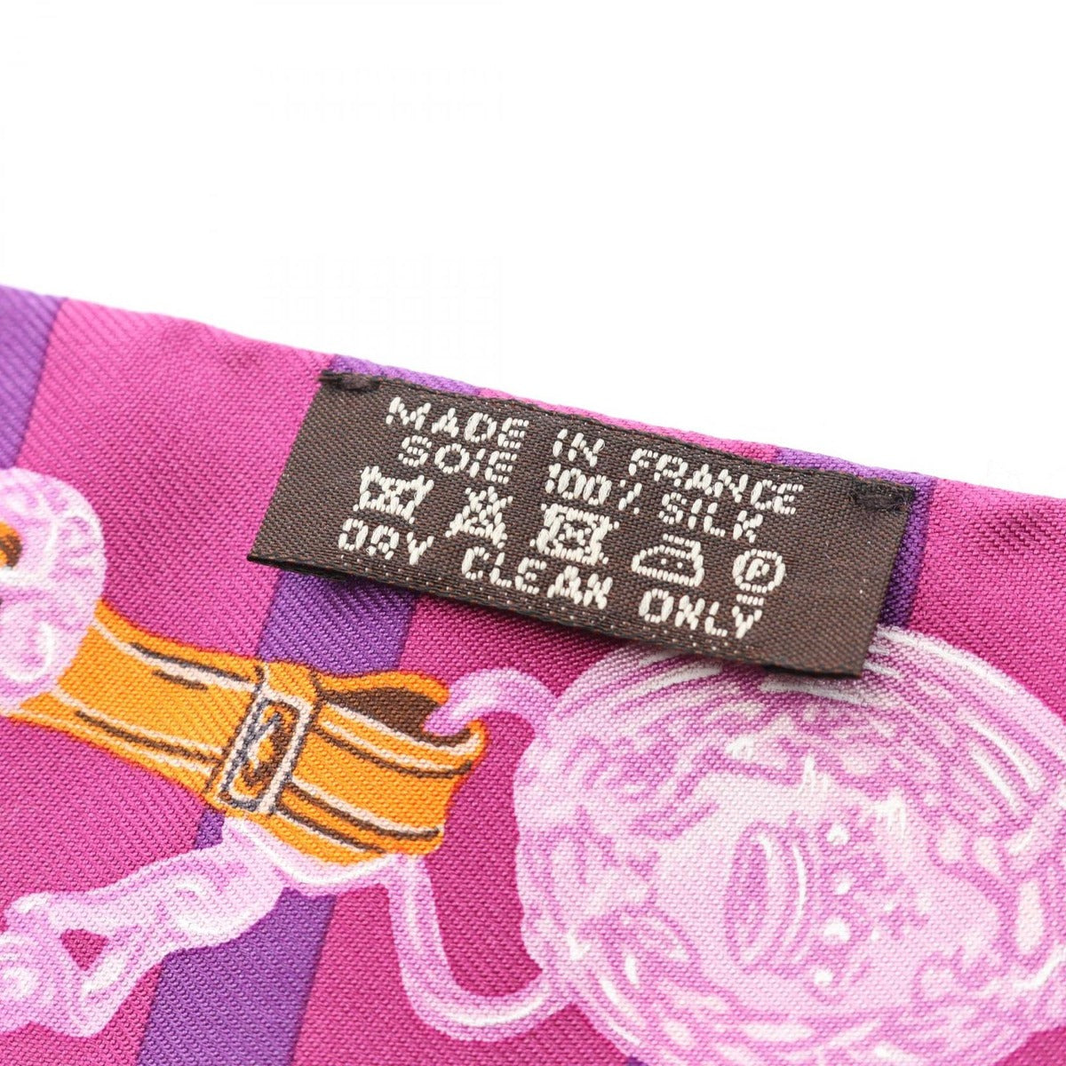 Hermes Scarf Twilly Brides de Gala Silk Purple Multi-color — view 5